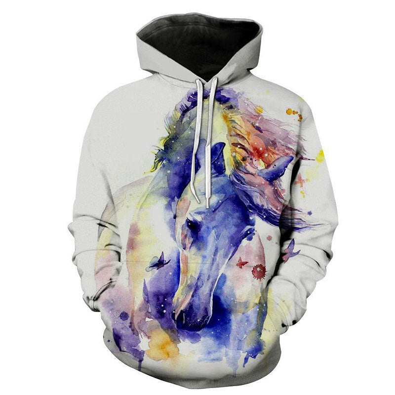 Horse 3D printed Hoodie