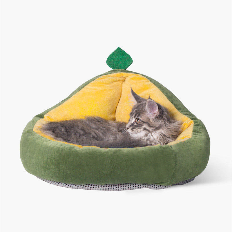 Avocado pet bed with Cushion