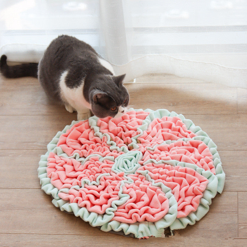 Pet Sniffing Puzzle Slow Food Toy Blanket