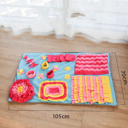 Pet Sniffing Puzzle Slow Food Toy Blanket