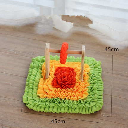 Pet Sniffing Puzzle Slow Food Toy Blanket