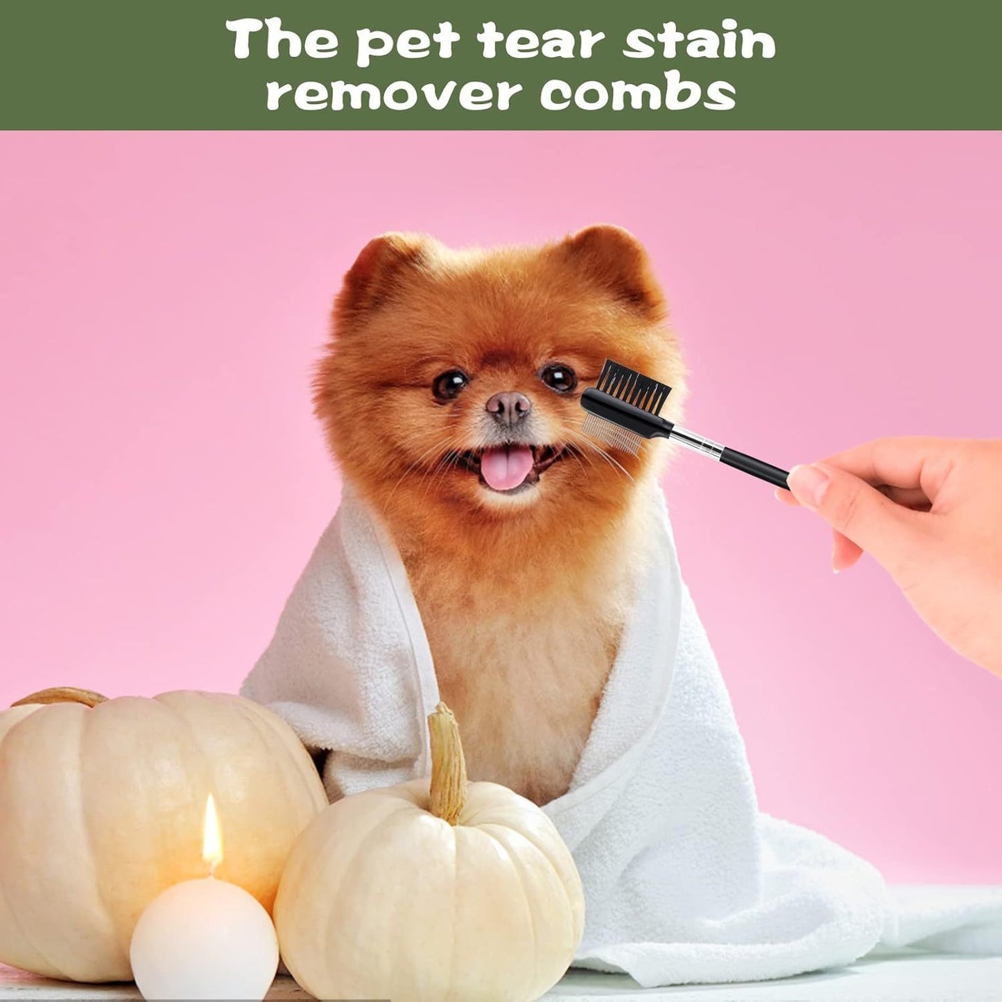 Dog Eye Comb Tear Stain Remover Comb Double-Head Tear Stain Comb For Small Dogs