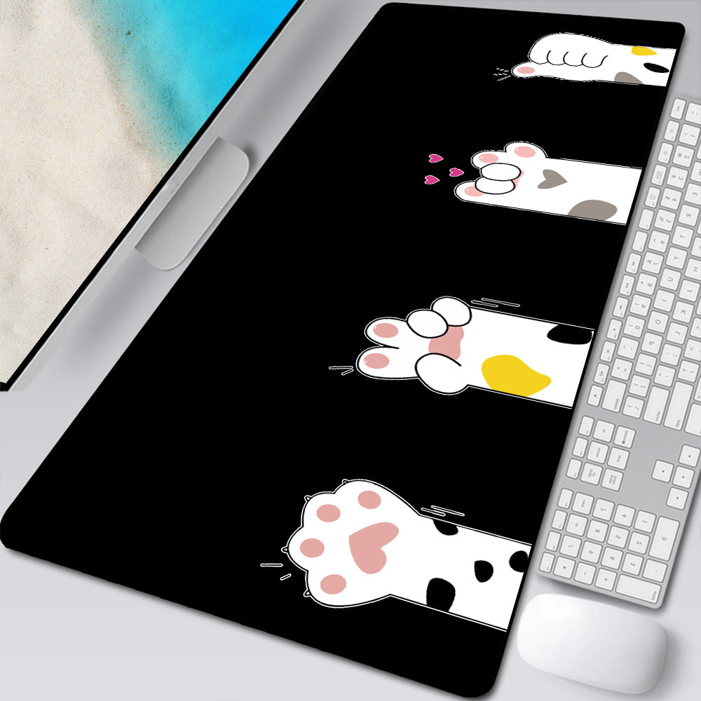 Large Cartoon Cat Paw Mouse Pad