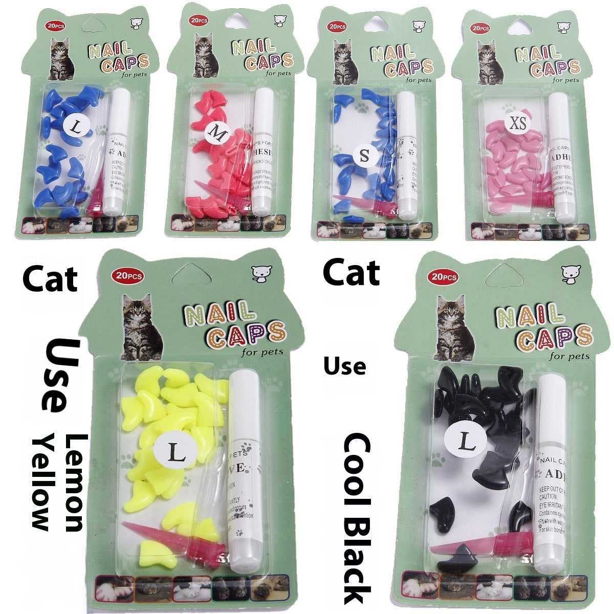 Cat Nail Pe Cover Suitable For Cat Types