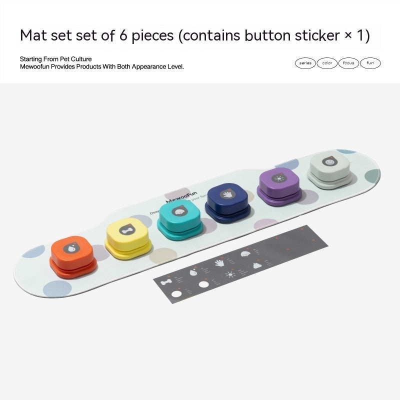 4 Colors Pet Communication Button One-click