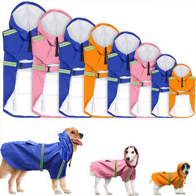 Dog raincoat waterproof cape dog