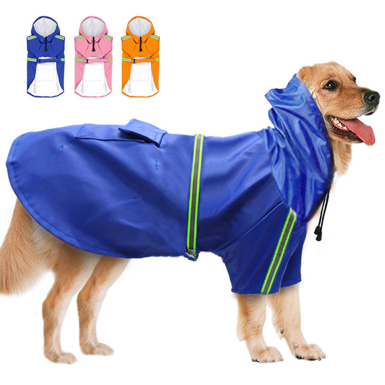 Dog raincoat waterproof cape dog