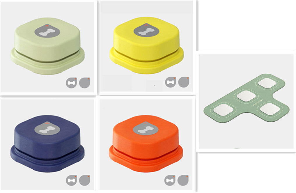 4 Colors Pet Communication Button One-click