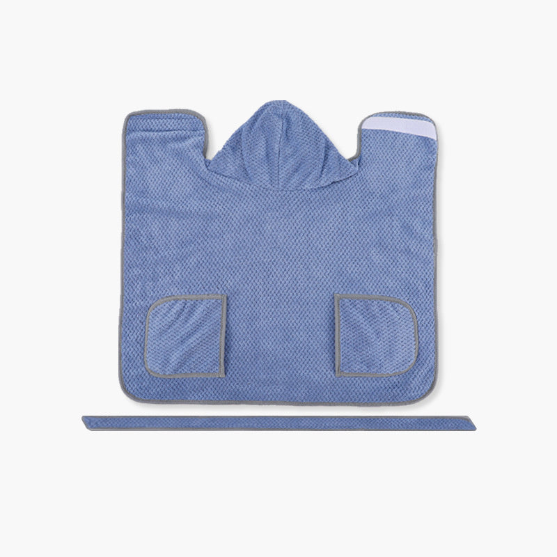Soft Dog Bath Robe Towel With Adjustable Waistband