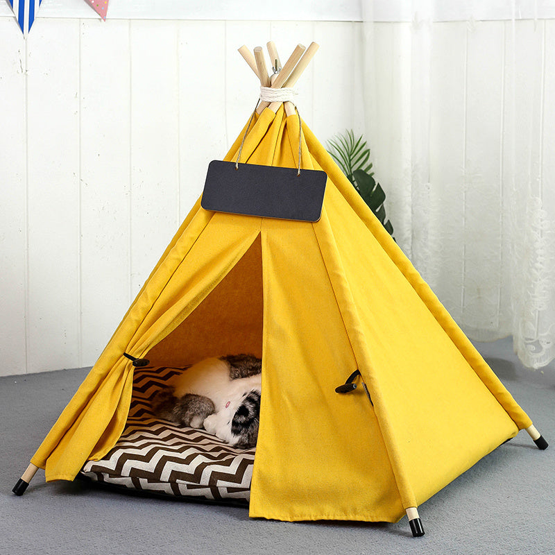 Pet Teepee Tent Washable With Cushion