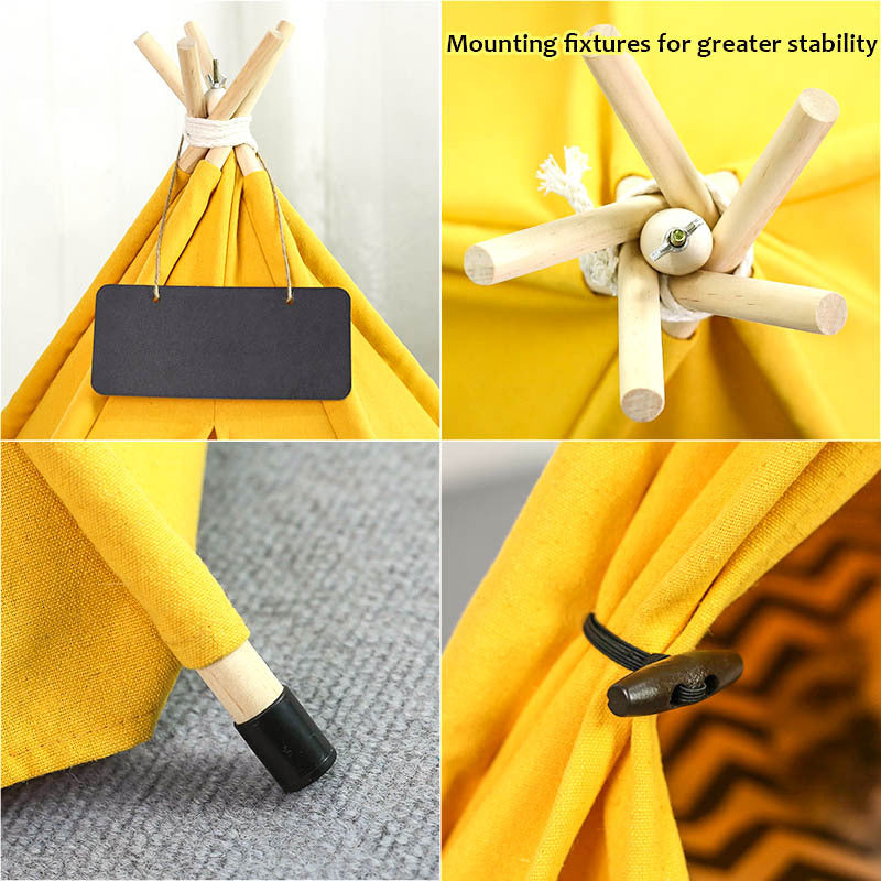 Pet Teepee Tent Washable With Cushion