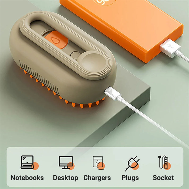 Cat Steam Brush Steamy Brush 3 In 1