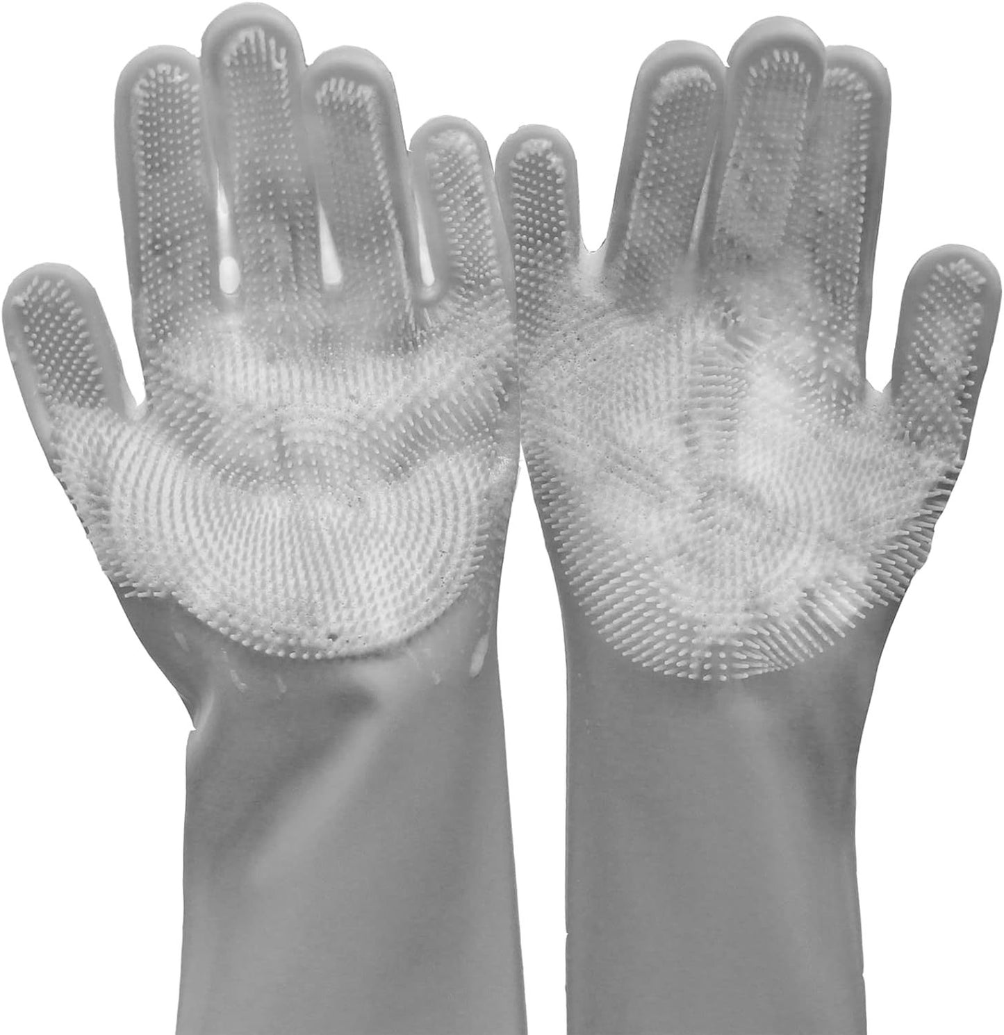 Durable Pet Grooming Gloves For Cats And Dogs, Enhanced Five Finger Design For Massaging And Bathing