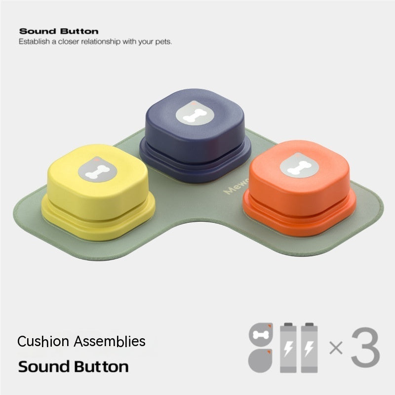 4 Colors Pet Communication Button One-click