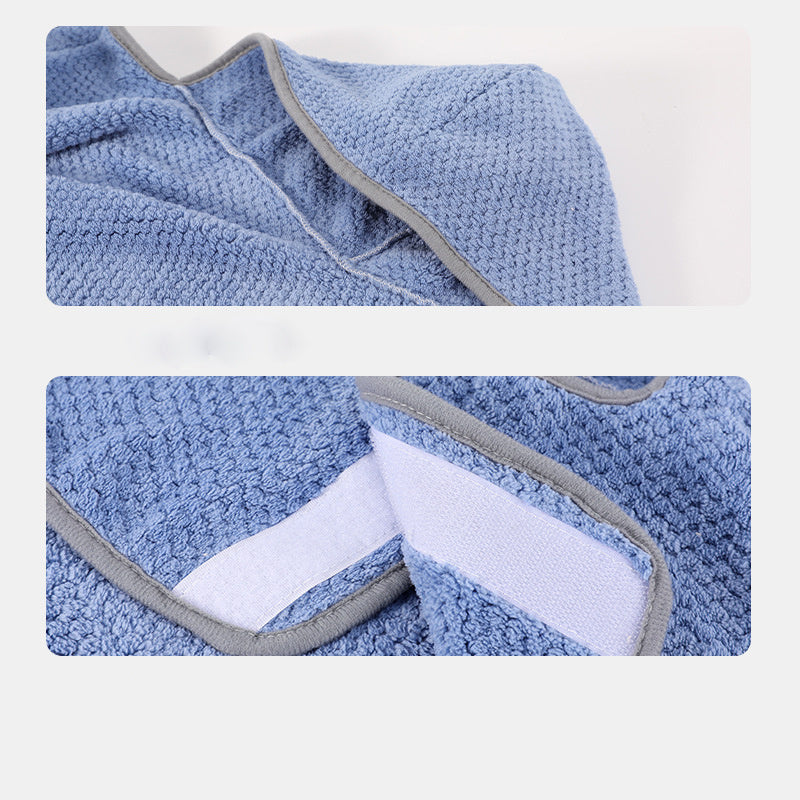 Soft Dog Bath Robe Towel With Adjustable Waistband