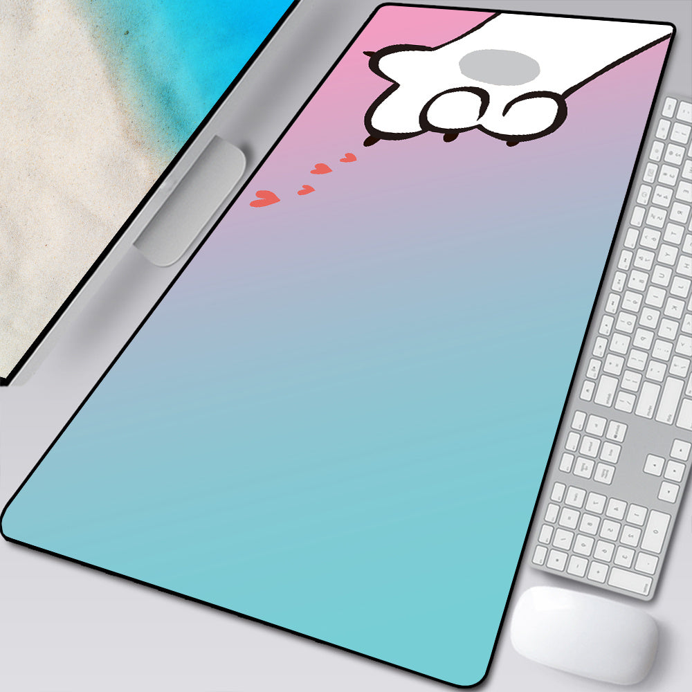 Large Cartoon Cat Paw Mouse Pad