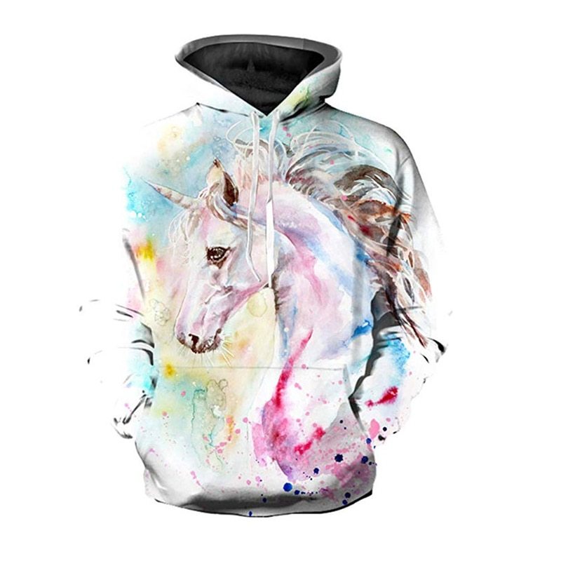 Horse 3D printed Hoodie