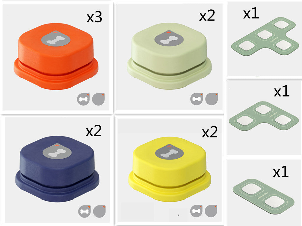 4 Colors Pet Communication Button One-click
