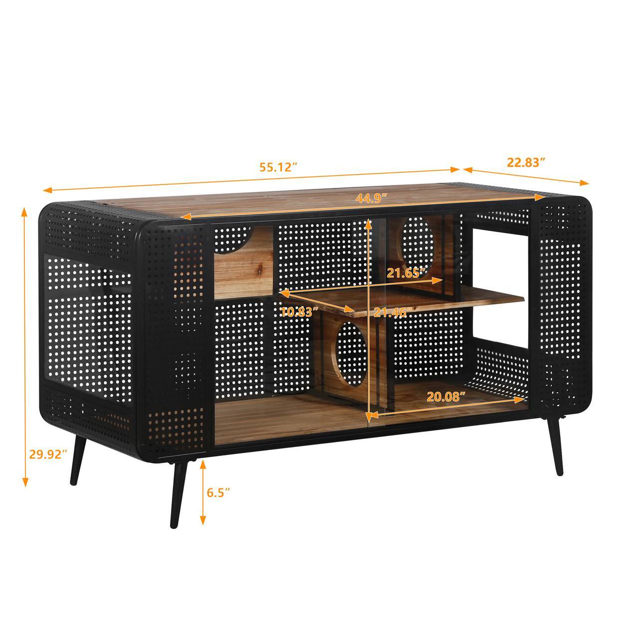 Spacious Cat House With Tempered Glass For Living Room, Hallway
