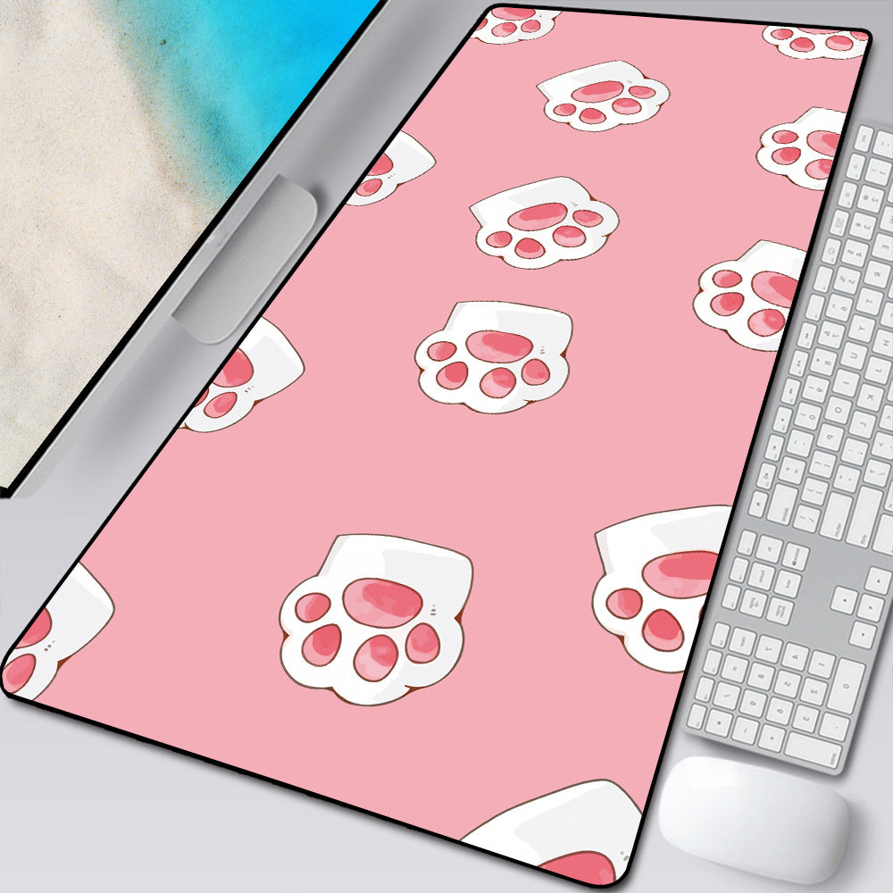 Large Cartoon Cat Paw Mouse Pad