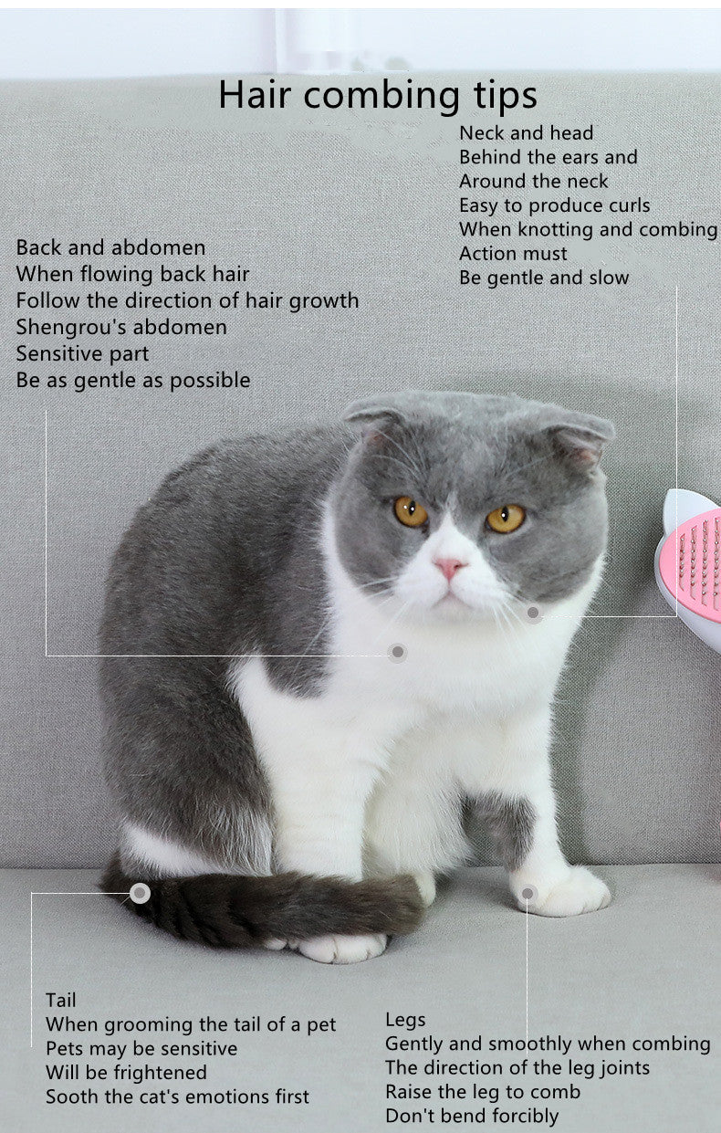 Pet Cat Long-Haired Short-Haired Dog Comb