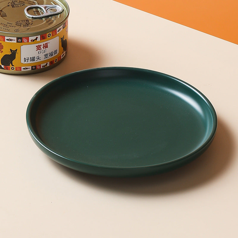 Cat Small Plate Ceramic Anti Overturning