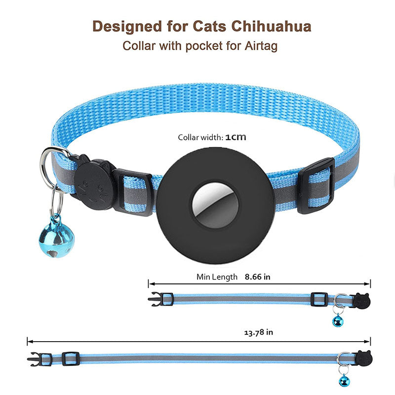 Airtag Cat Collar Holder with bell