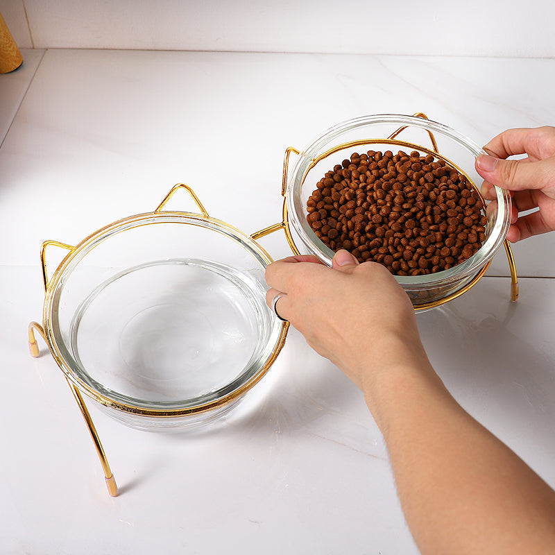 Cat Glass Bowl