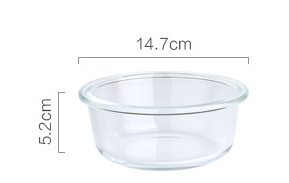Glass cat bowl
