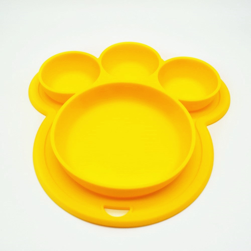 Bear's Paw Children's Plate New Silicone