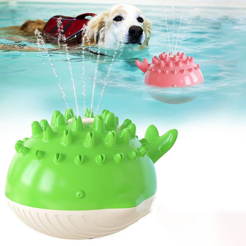 Hot Summer Electric Water Floating Swimming Pet Bathing Water Spray Dog Toy