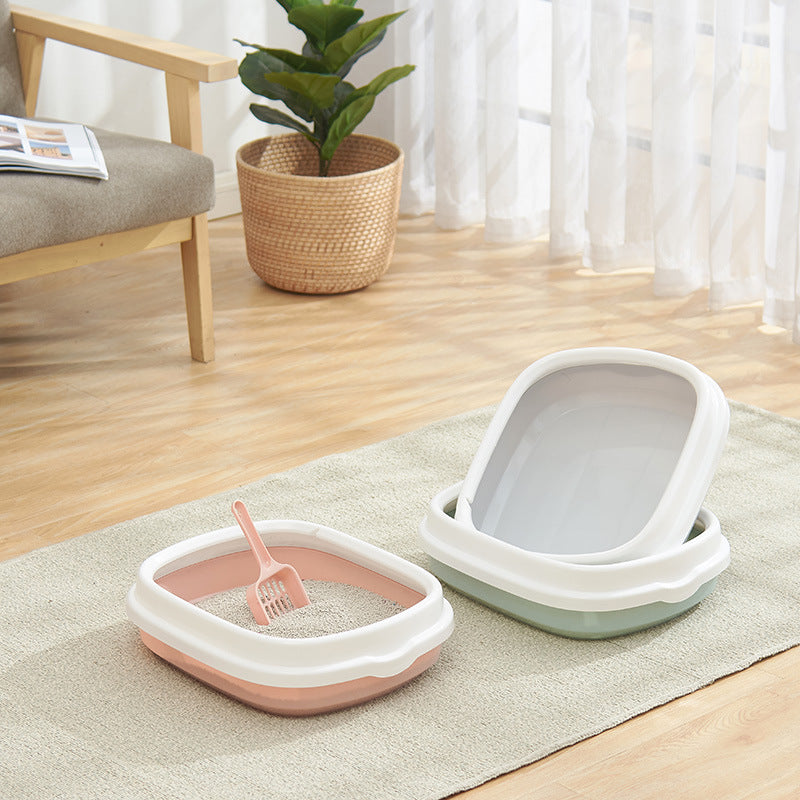 Detachable Anti-splashing Cat Litter Box