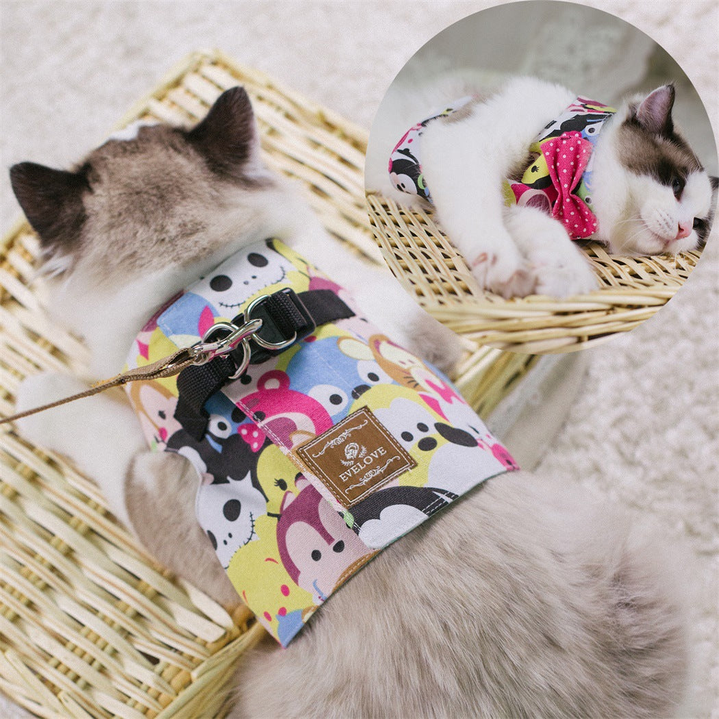 Poka-Dot Pink Cat Vest