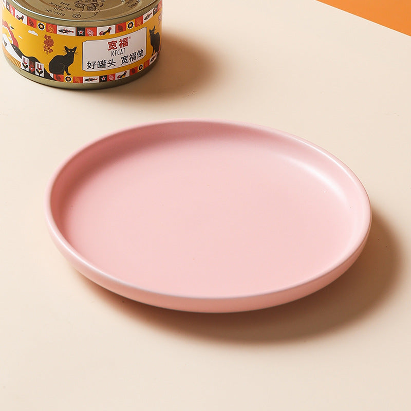 Cat Small Plate Ceramic Anti Overturning