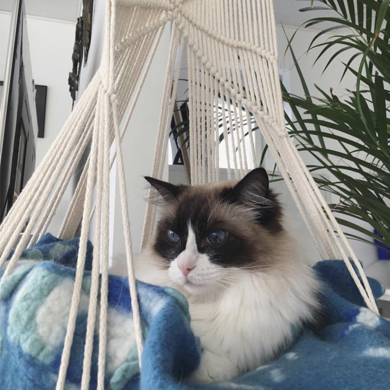 Pet Swing Cage Handmade Macrame bed