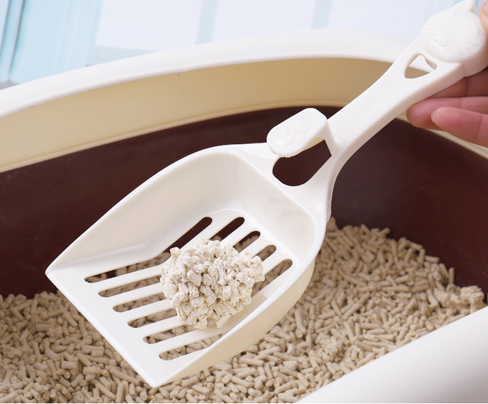 Plastic cat litter shovel