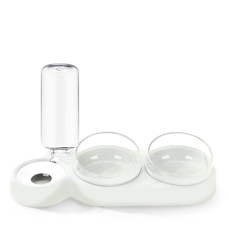 Double Bowl Automatic cat Bowl Feeder Cat Waterer