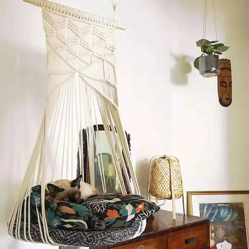 Pet Swing Cage Handmade Macrame bed