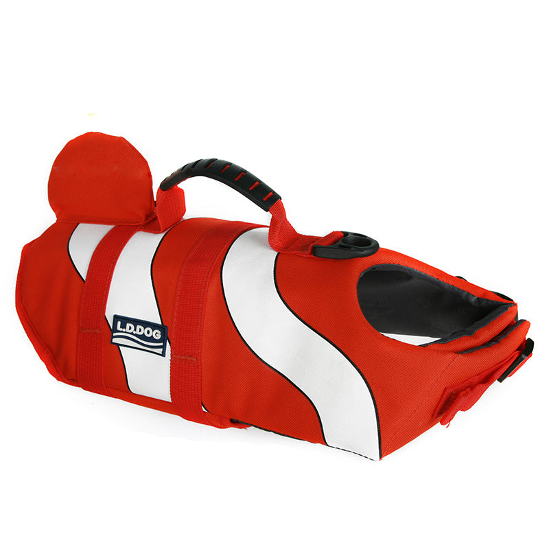 Mermaid Shark Swimming Life Vest Adjustable Dog Life Jacket