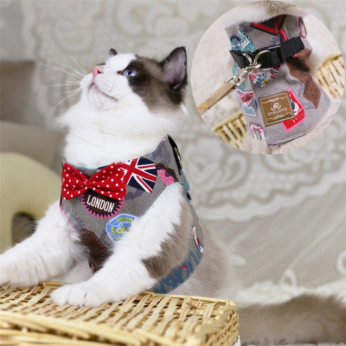 Poka-Dot Pink Cat Vest