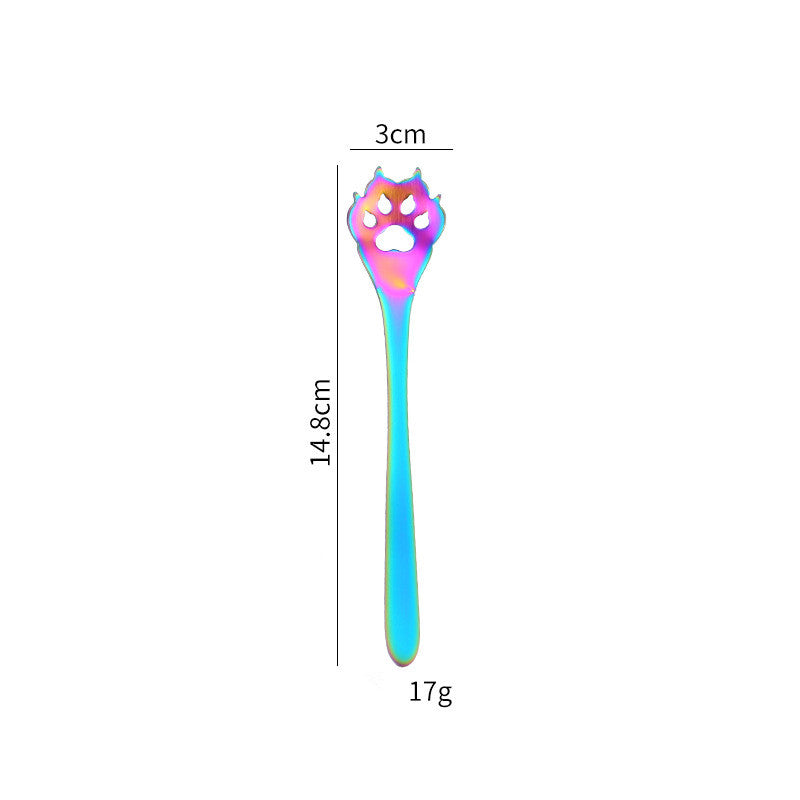 Creative Cartoon Dog Paw Hollow Mixing Spoon