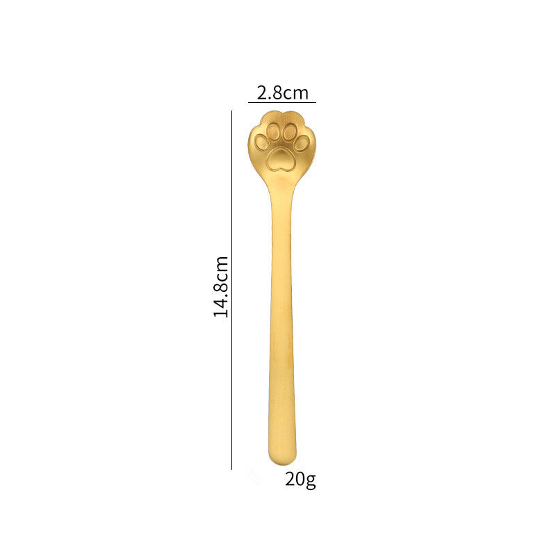 Creative Cartoon Dog Paw Hollow Mixing Spoon