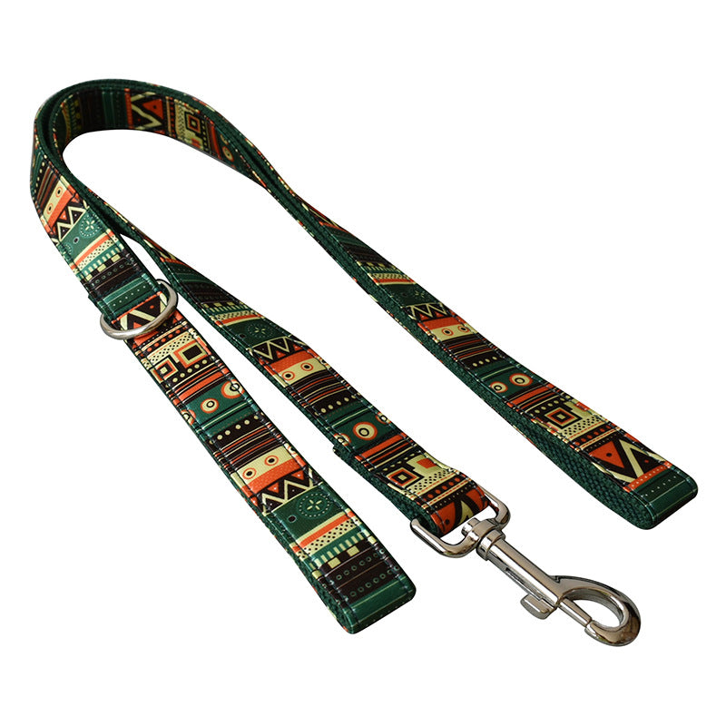 African Print Collar with bow