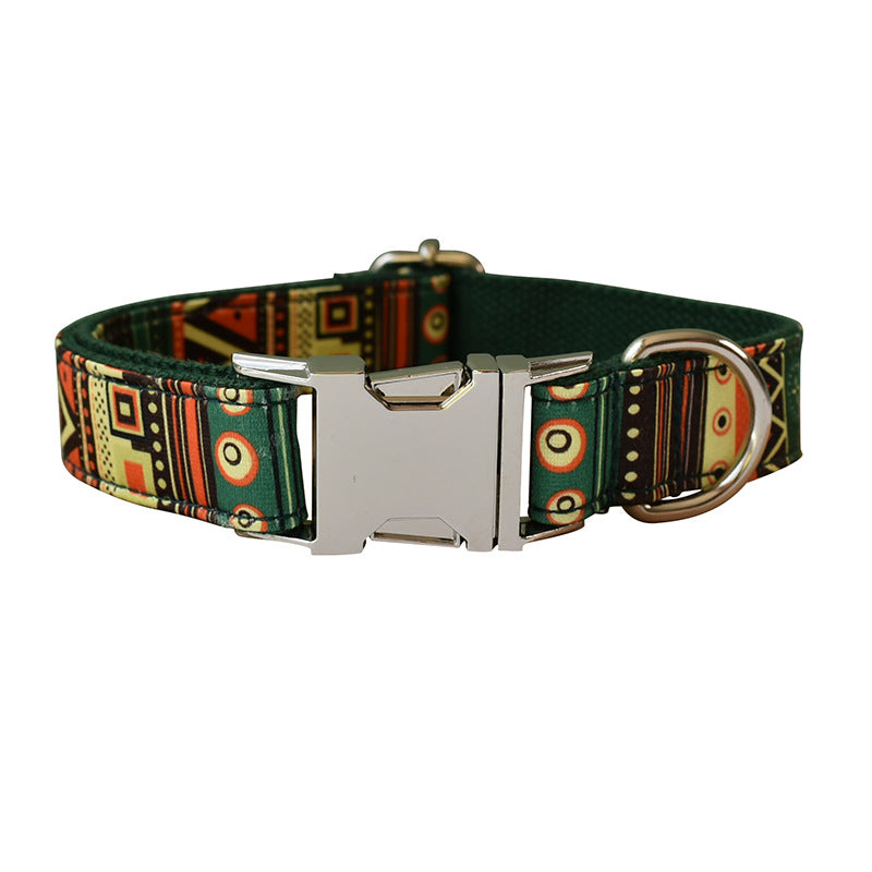 African Print Collar with bow