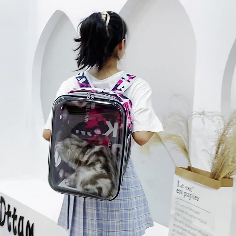 Cartoon Space Capsule Travel Breathable Pet Backpack