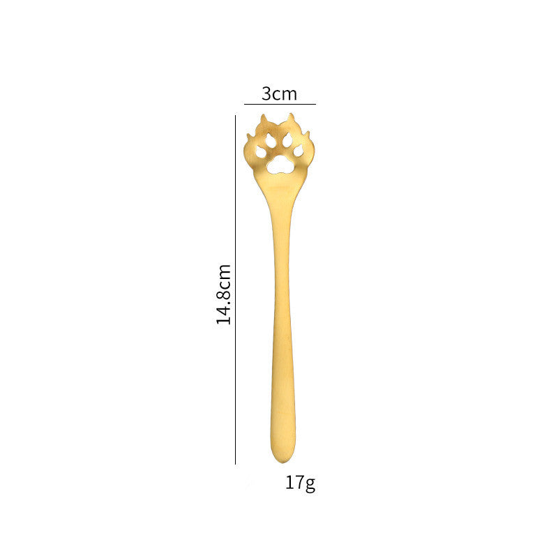 Creative Cartoon Dog Paw Hollow Mixing Spoon