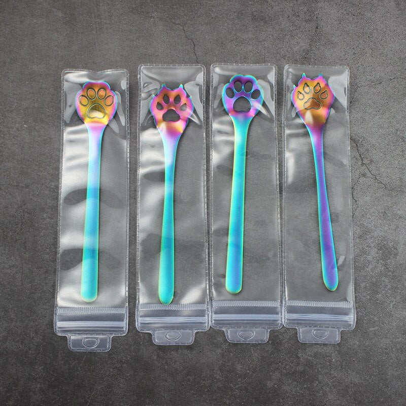 Creative Cartoon Dog Paw Hollow Mixing Spoon