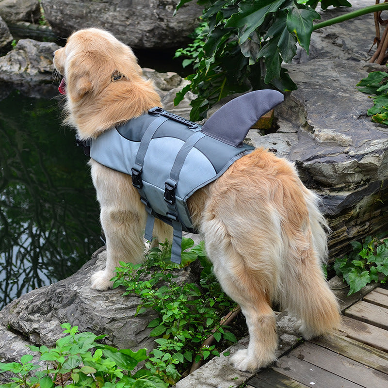 Mermaid Shark Swimming Life Vest Adjustable Dog Life Jacket