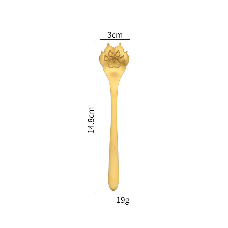 Creative Cartoon Dog Paw Hollow Mixing Spoon