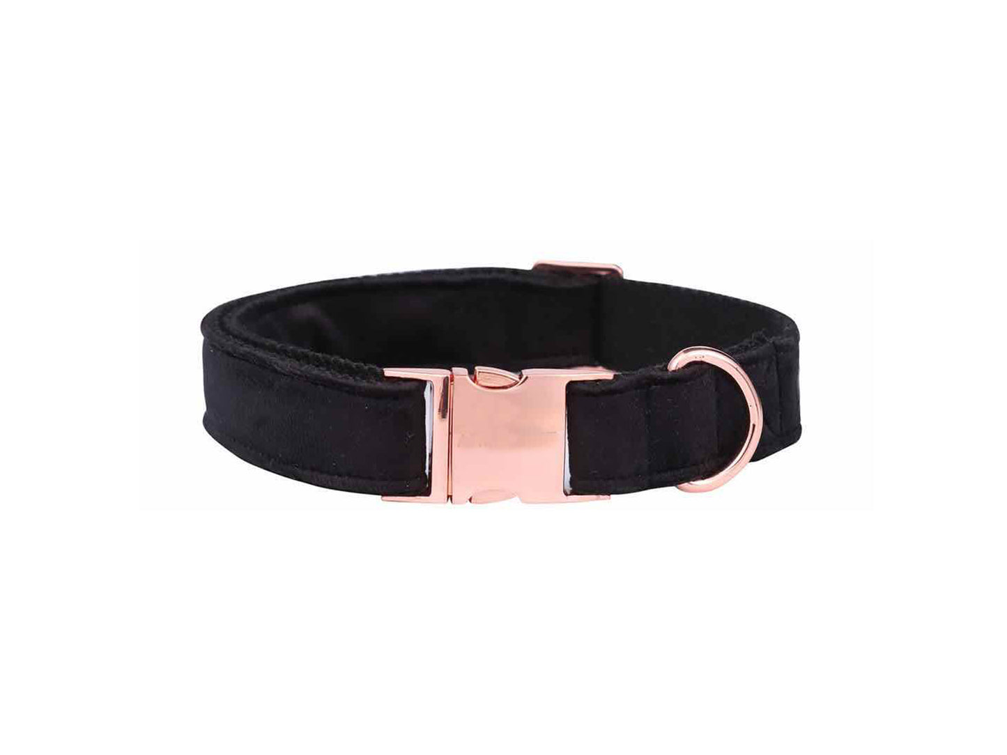 Unique Style Paws Black Soft Collar And Leash
